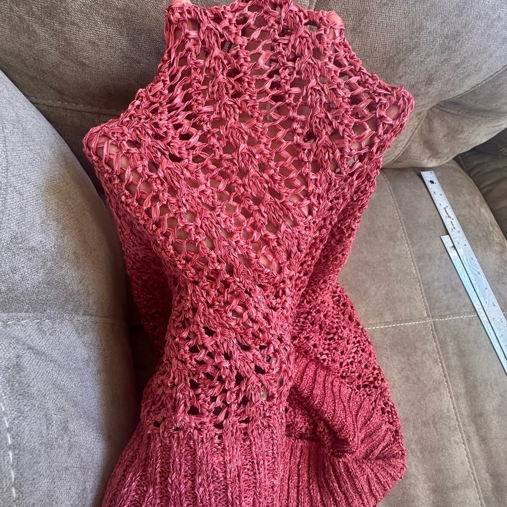 GAP Pink Ribbed Sleeveless Tank Top - Picture 5 of 5